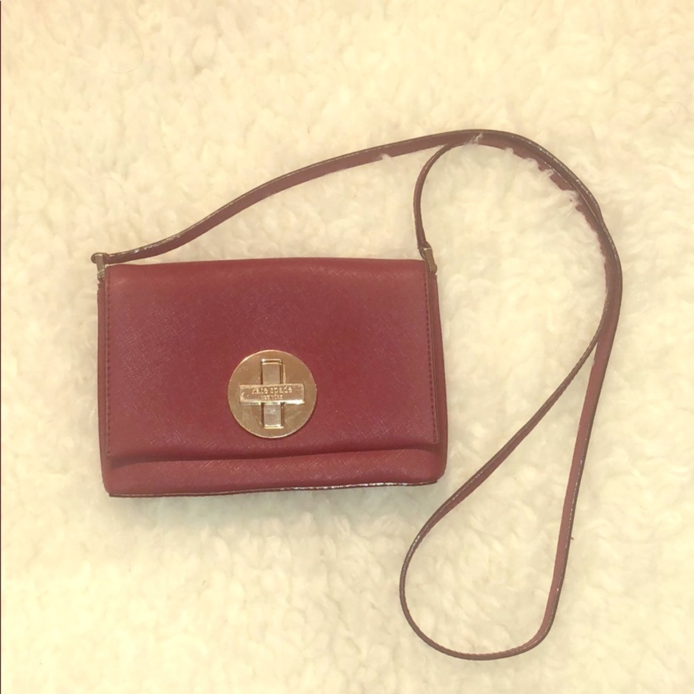 Kate Spade Small Clutch Purse (Oxblood)